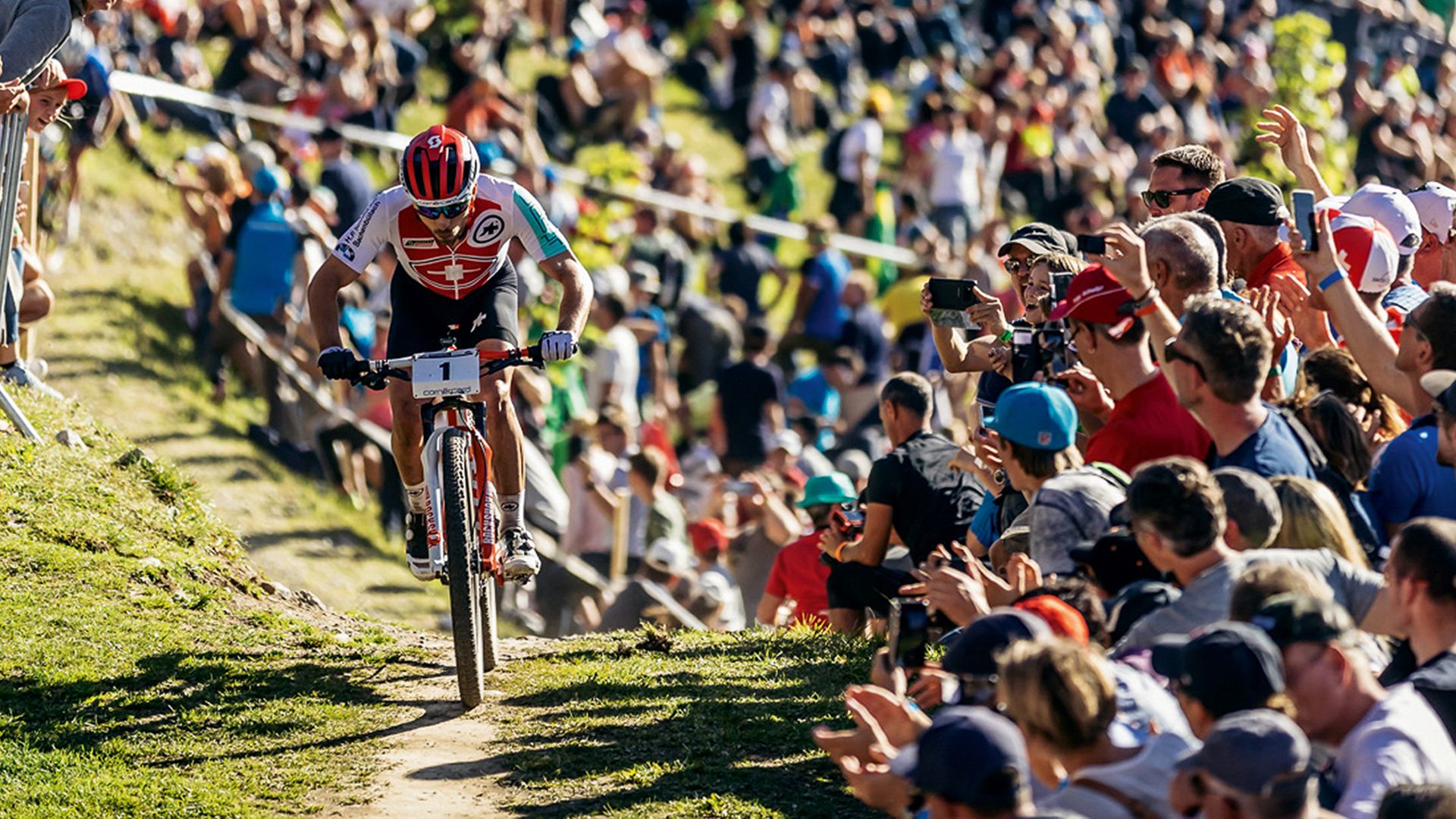 Nino Schurter an der MTB-WM 2018 Lenzerheide