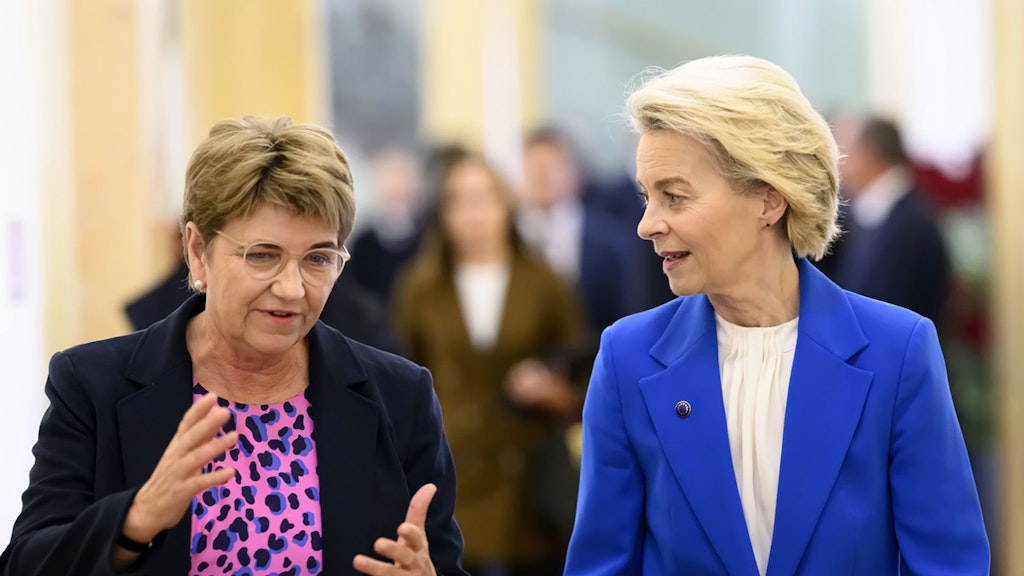 Bundespräsidentin Viola Amherd und EU-Kommissionspräsidentin Ursula von der Leyen 