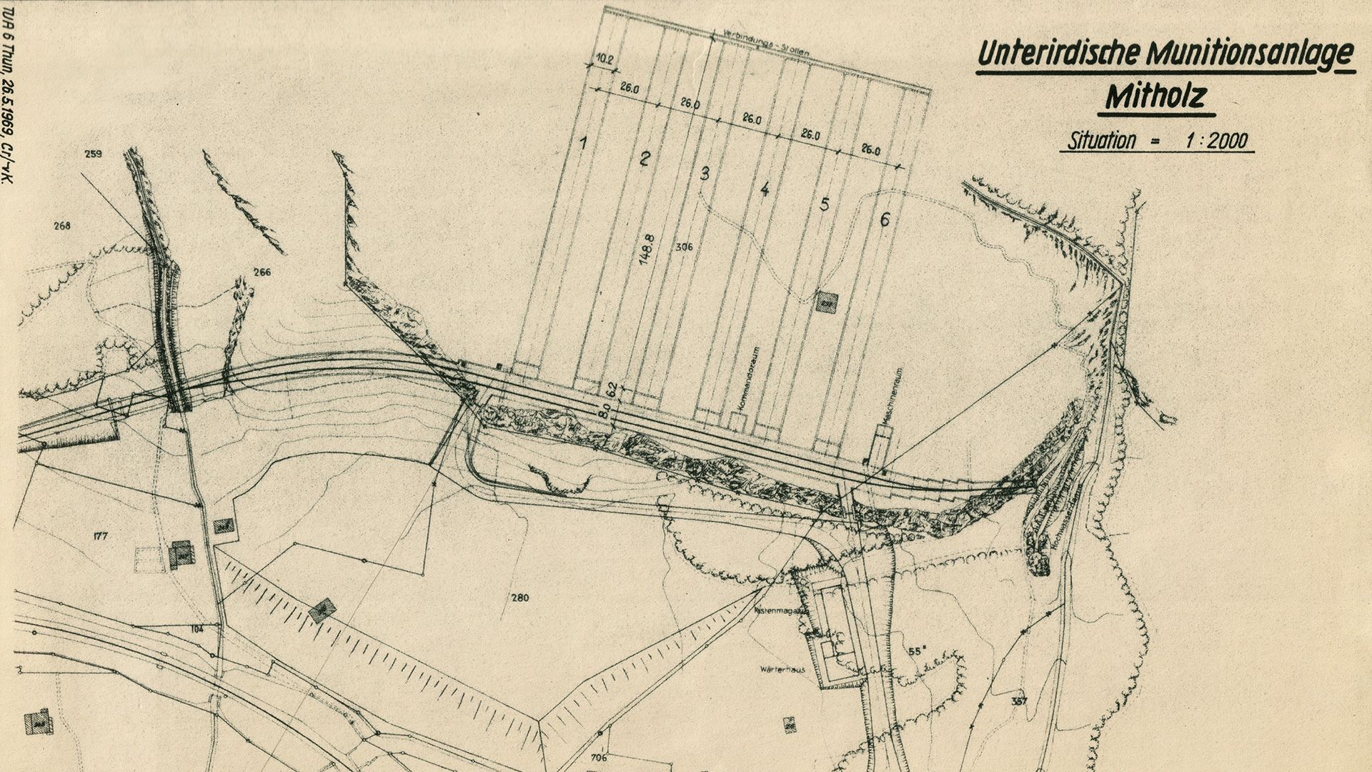 Situationsplan Munitionslager