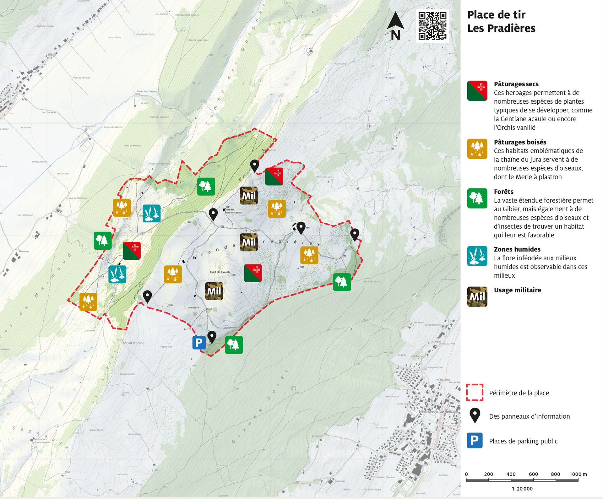 Réserve naturelle place de tir Les Pradières