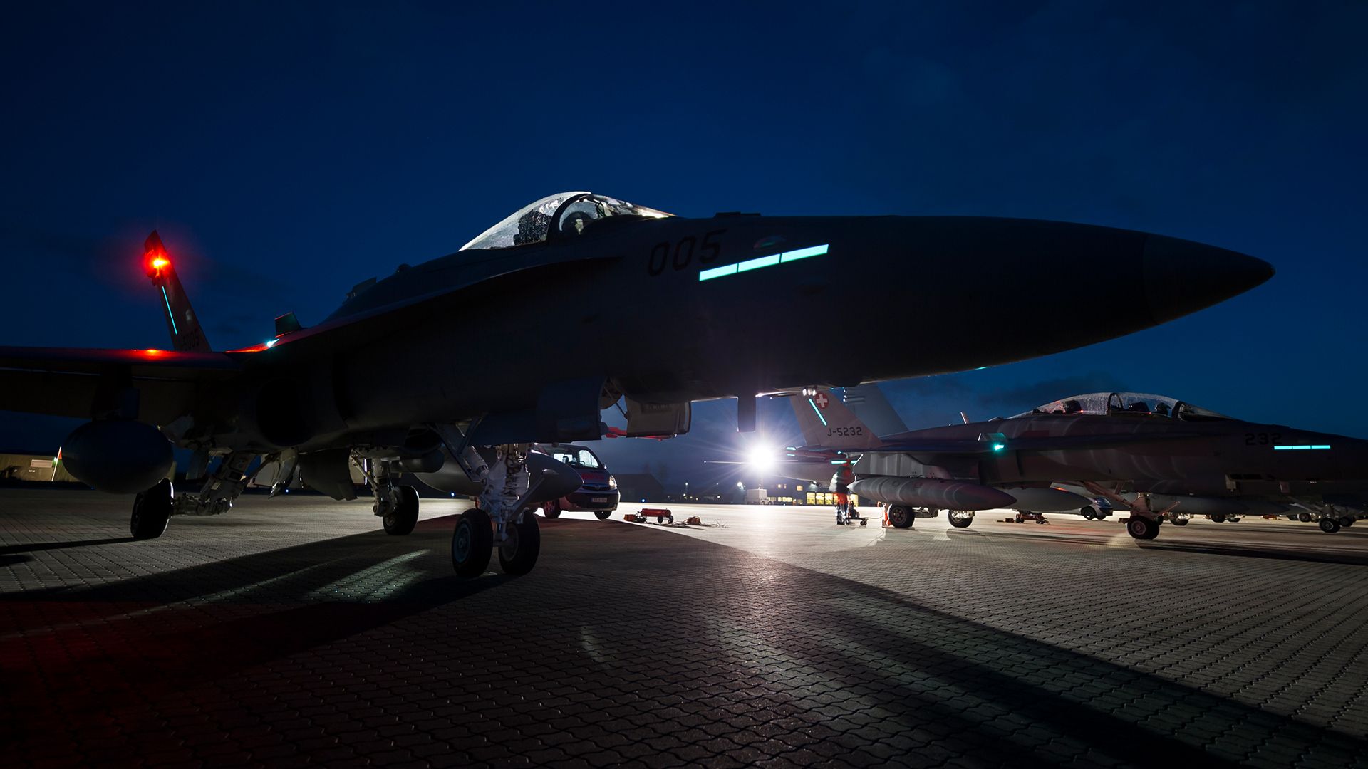 F/A-18 an der Nightway in Norwegen