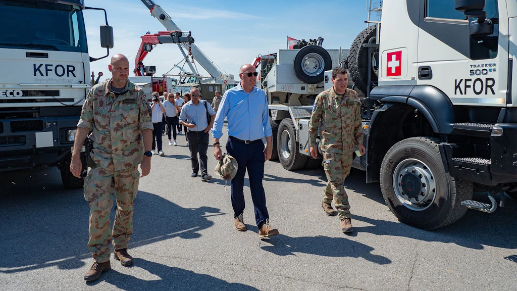 Bundesrat Martin Pfister auf Arbeitsbesuch in Kosovo und Bosnien und Herzegowina.