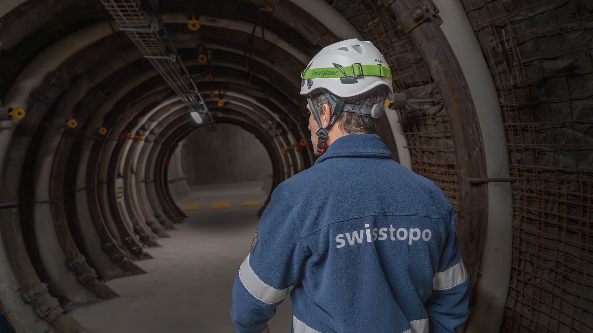 David Jaeggi im Stollen des Labors