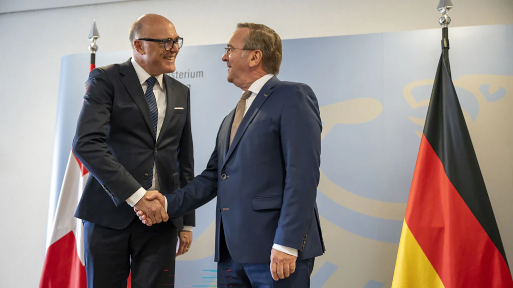 Bundesrat Martin Pfister trifft deutschen Verteidigungsminister Boris Pistorius.