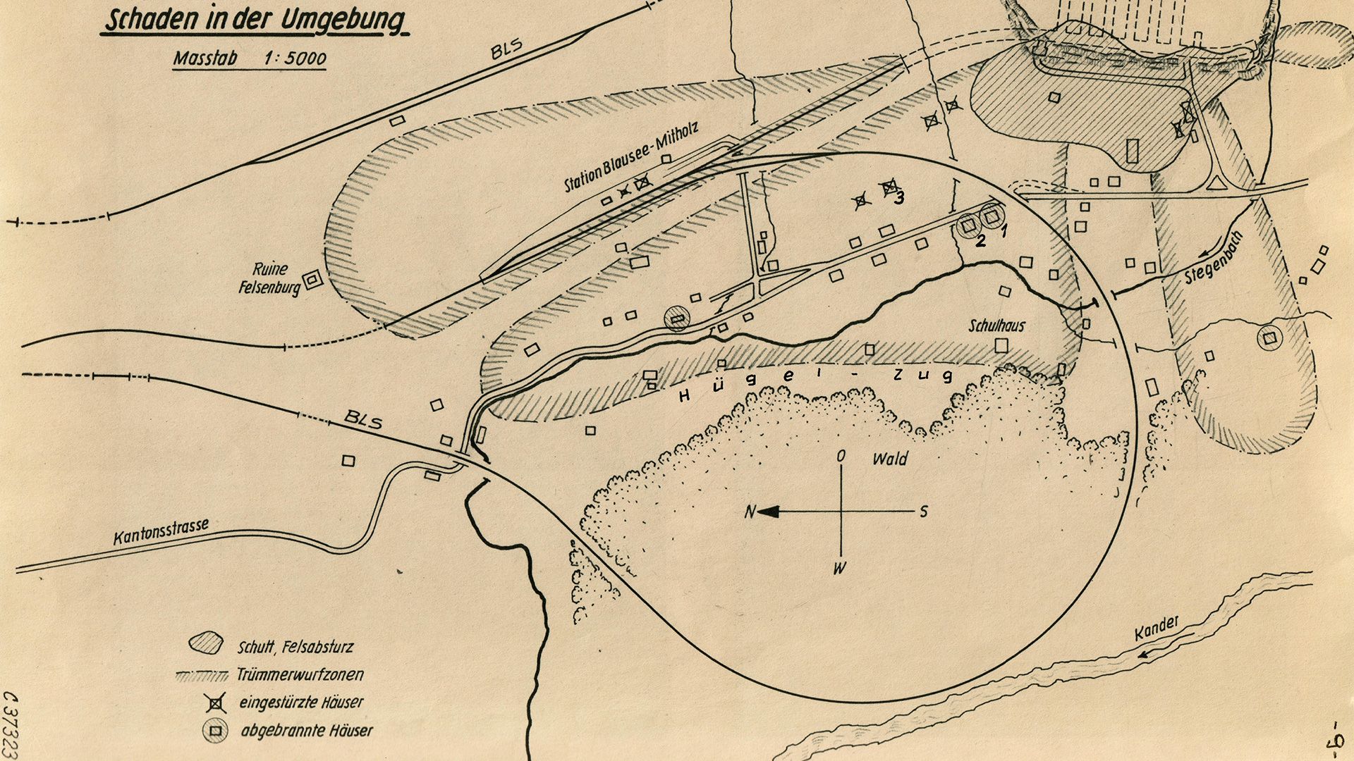Situationsplan Mitholz