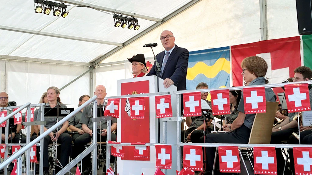 Bundesrat Martin Pfister anlässlich der 1. August-Feier, Rorschach, 31. Juli 2026