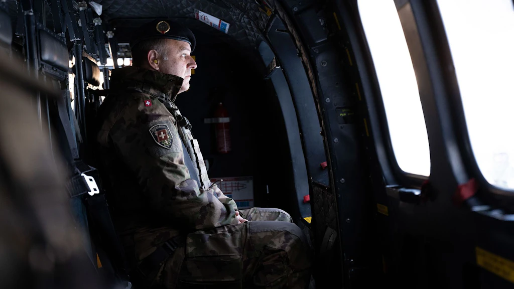 Accompagnement du chef de l’Armée en route pour le WEF à Davos. 