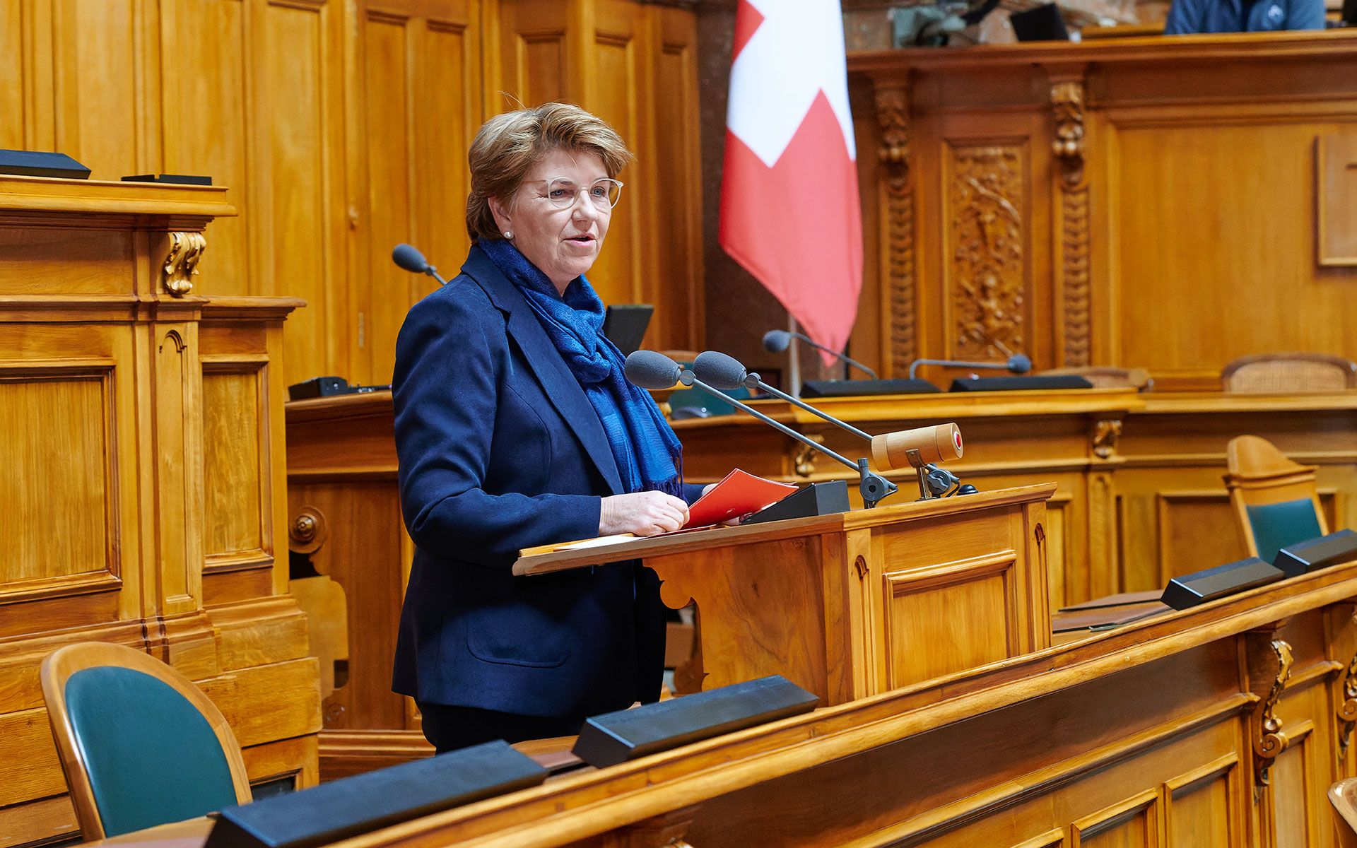 La consigliera federale ha lodato le prestazioni della delegazione svizzera.